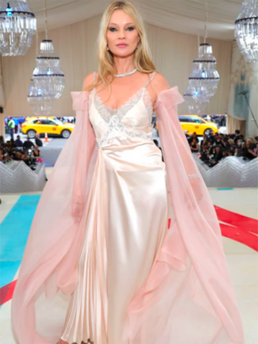 Shimmering Splendor: Celebrities Embrace Silk at the Met Gala